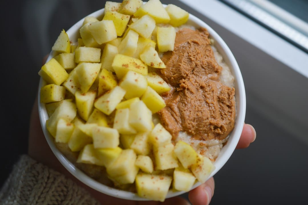soft cooked apple oatmeal during wisdom teeth recovery